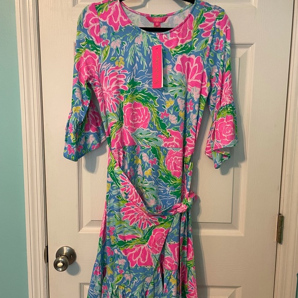 Lilly Pulitzer Dresses & Skirts - Lilly Pulitzer Kassi Ruffle Wrap Dress NWT